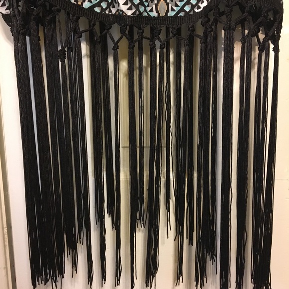 Forever 21 Blue and Black Tribal print Crop Tank - Picture 3 of 7